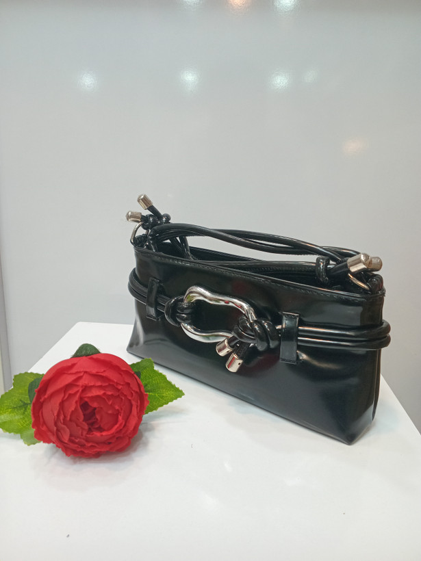 کیف ورنی بند طنابی_ کیف ورنی زنانه